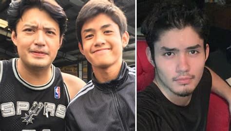 Grae Fernandez with his gwaping father .